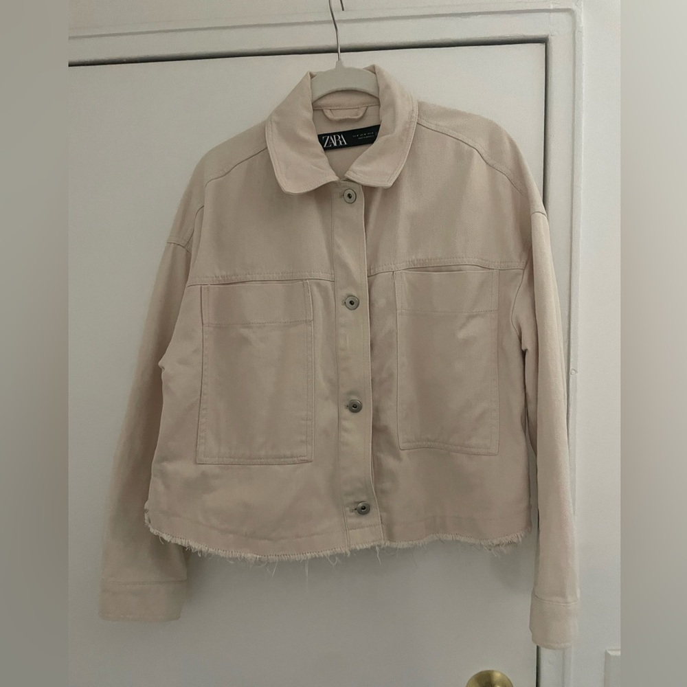 Zara tan denim jacket - Picture 2 of 5